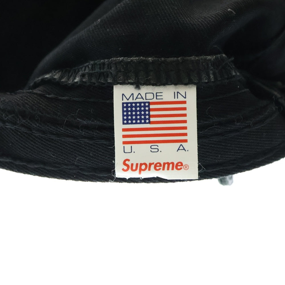 SUPREME(シュプリーム) 21SS Bandana Camp Cap バンダナ ボックスロゴ キャンプキャップ ブラック