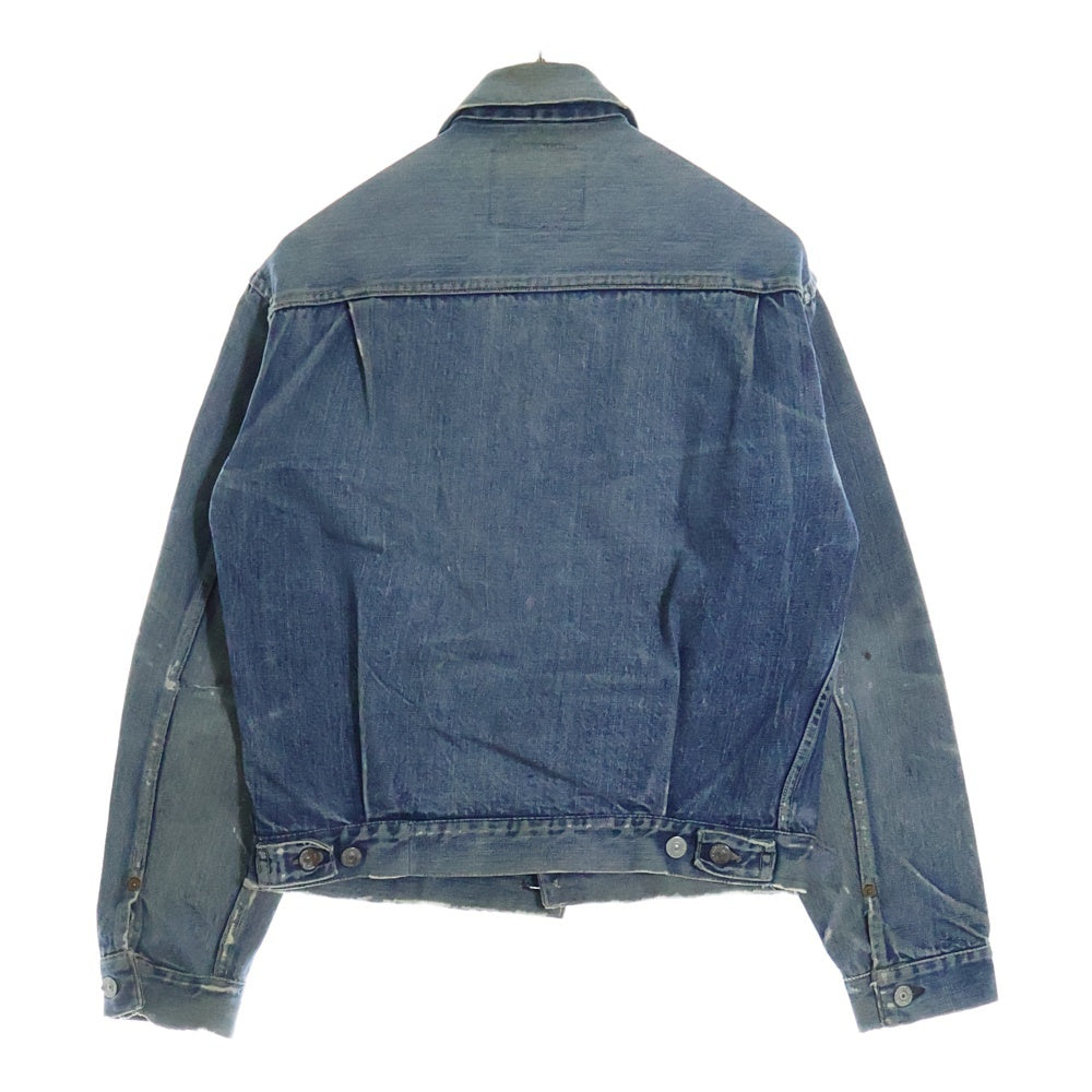 VINTAGE(ヴィンテージ) 50s 507XX 2nd BIG E ボタン裏刻印17 革パッチ セカンド デニム ジャケット インディゴ