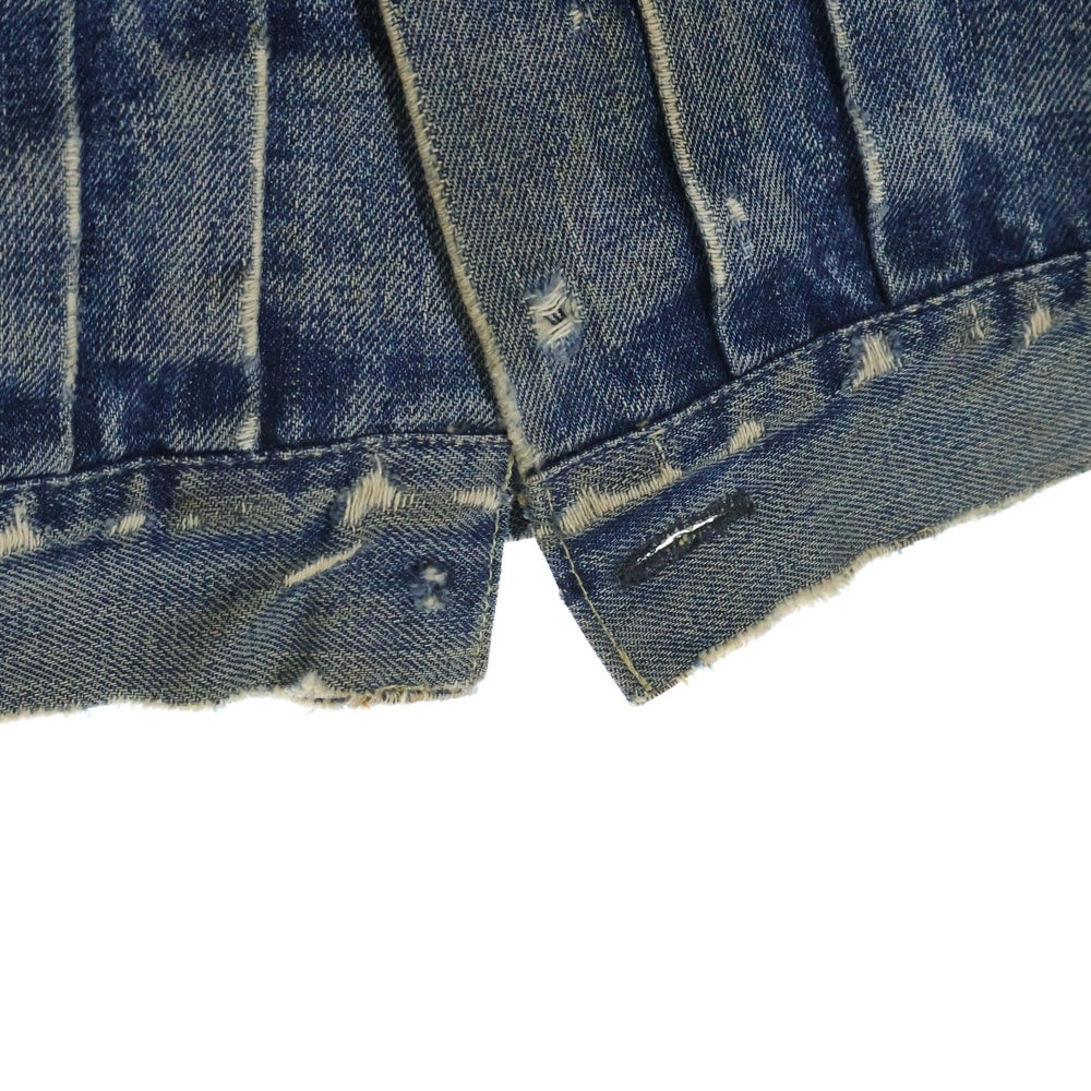 VINTAGE(ヴィンテージ) 50s 507XX 2nd BIG E ボタン裏刻印17 革パッチ セカンド デニム ジャケット インディゴ