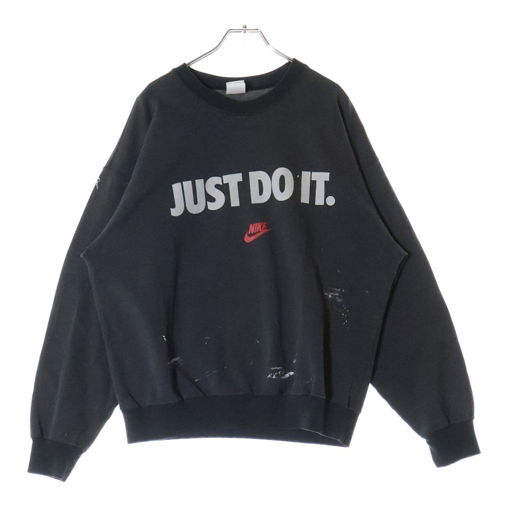 NIKE(ナイキ) 90s VINTAGE JUST DO IT PRINT SWEAT フロント プリント スウェット グレー
