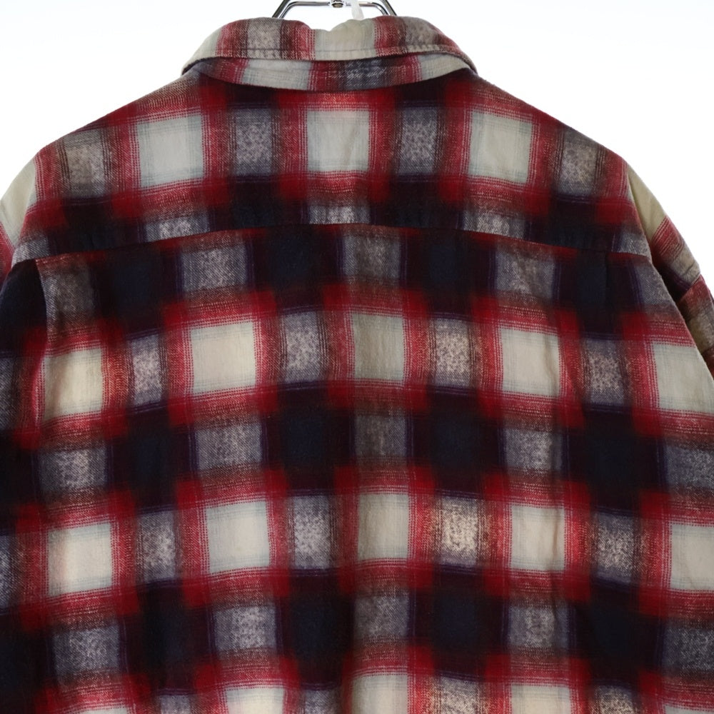 VINTAGE(ヴィンテージ) 60s PINE WOOD PRINTNEL SHIRT プリネル チェック 長袖 シャツ レッド