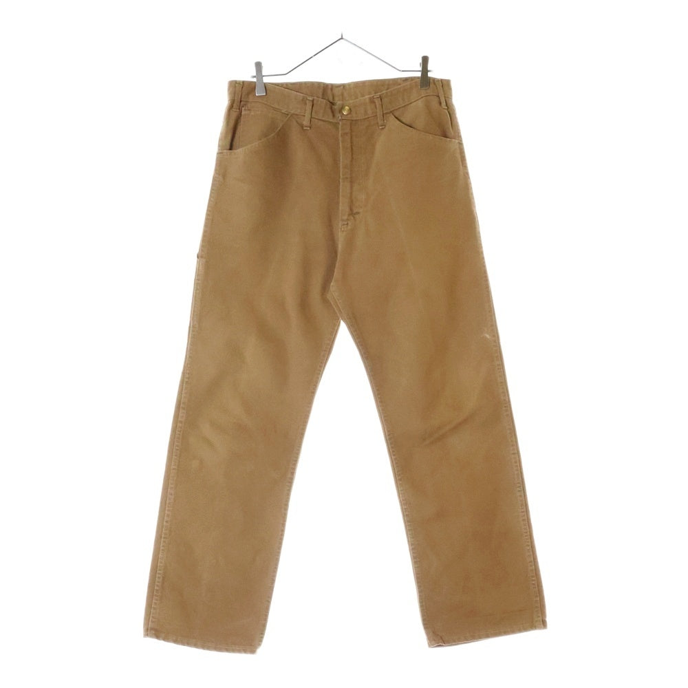 CARHARTT(カーハート) 60s COTTON DUCK WORK PANTS デカC 42TALONジップ コットンダック ワークパンツ キャメル
