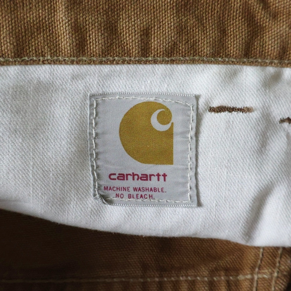 CARHARTT(カーハート) 60s COTTON DUCK WORK PANTS デカC 42TALONジップ コットンダック ワークパンツ キャメル