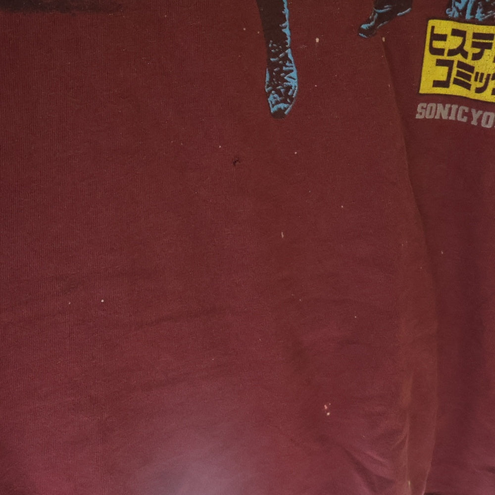 VINTAGE(ヴィンテージ) 90S SONIC YOUTH ヒステリックコミックス 無敵戦隊 ソニックユース ノースリーブ Tシャツ バーガンディ