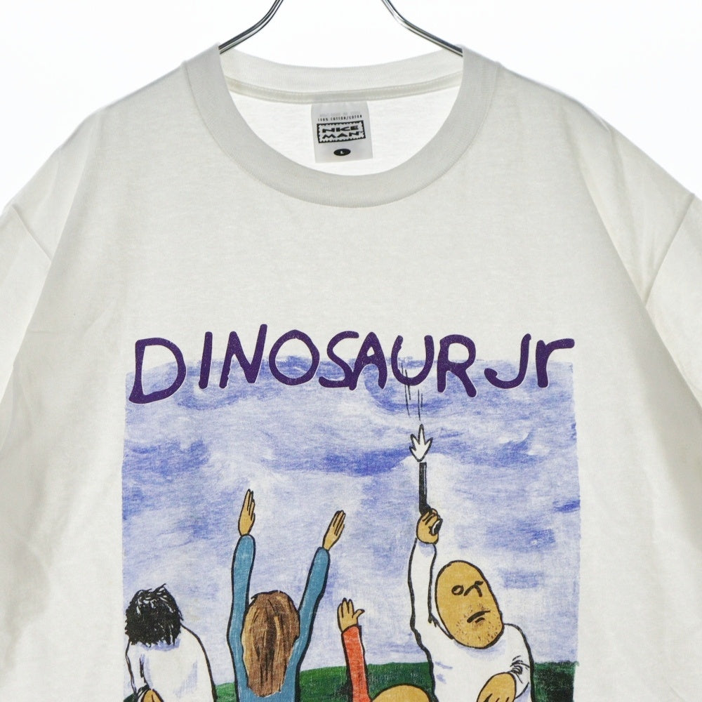 VINTAGE(ヴィンテージ) 90s DINOSAUR Jr WITHOUT A SOUND BACK COVER DESIGNフロントプリント Tシャツ 半袖カットソー ホワイト