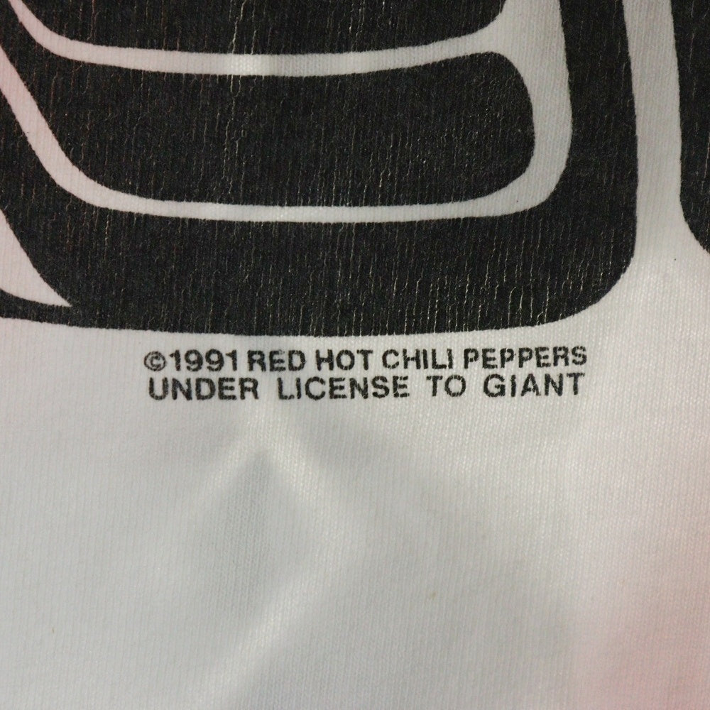 VINTAGE(ヴィンテージ) 90s RED HOT CHILI PEPPERS AZTEC レッドホットチリペッパーズ 両面プリント Tシャツ 半袖カットソー ホワイト