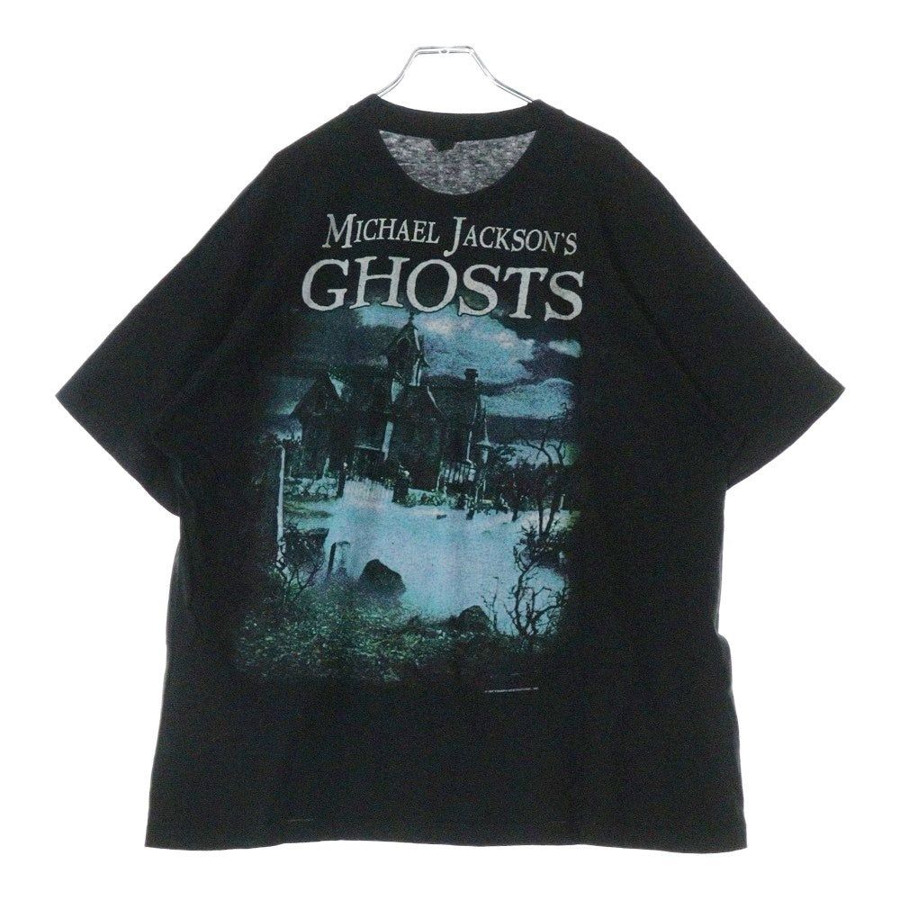 VINTAGE(ヴィンテージ) 90s MISHAEL JACKSON GHISTES マイケルジャクソン ゴースト 両面プリント Tシャツ 半袖カットソー ブラック