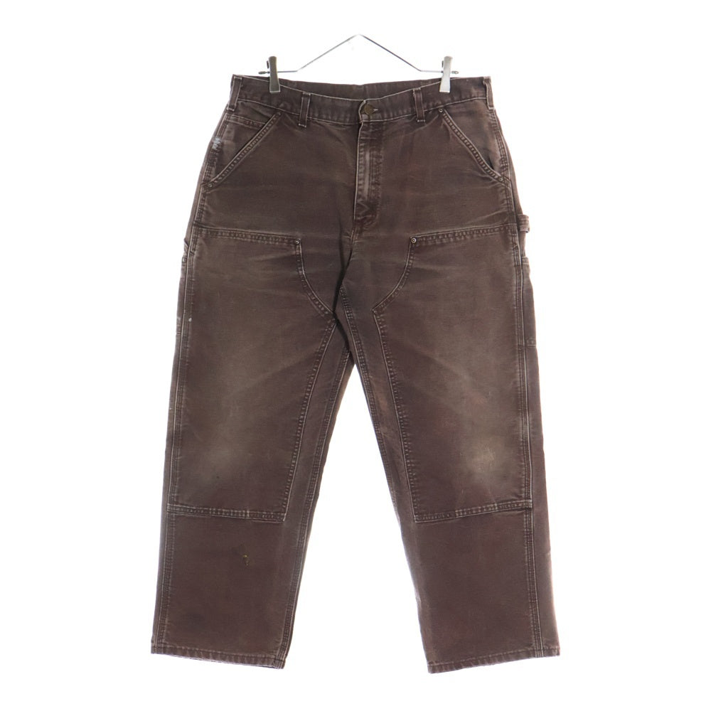 CARHARTT(カーハート) DOUBLE KNEE COTTON DUCK PAINTER PANTS ダブルニー カーペンターパンツ ペインター コットンダック ブラウン MADE IN MEXICO