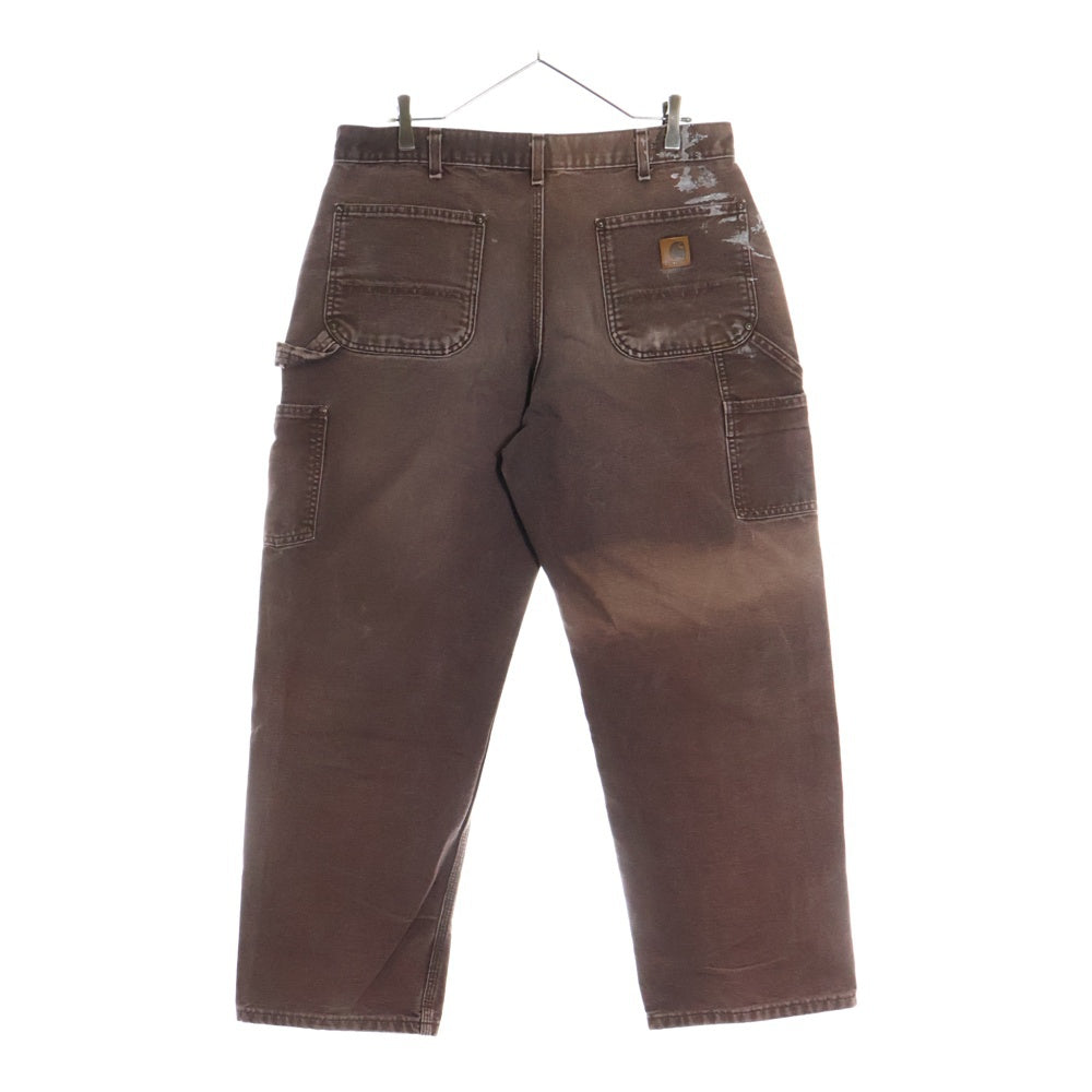 CARHARTT(カーハート) DOUBLE KNEE COTTON DUCK PAINTER PANTS ダブルニー カーペンターパンツ ペインター コットンダック ブラウン MADE IN MEXICO