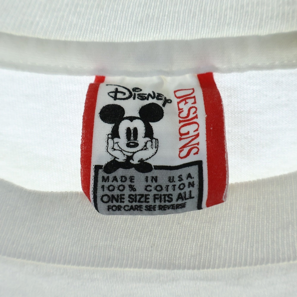 VINTAGE(ヴィンテージ) 90s WAIT DISNEY WORLD EPCOT DISNEY ディズニー オーバープリント Tシャツ 半袖カットソー ホワイト