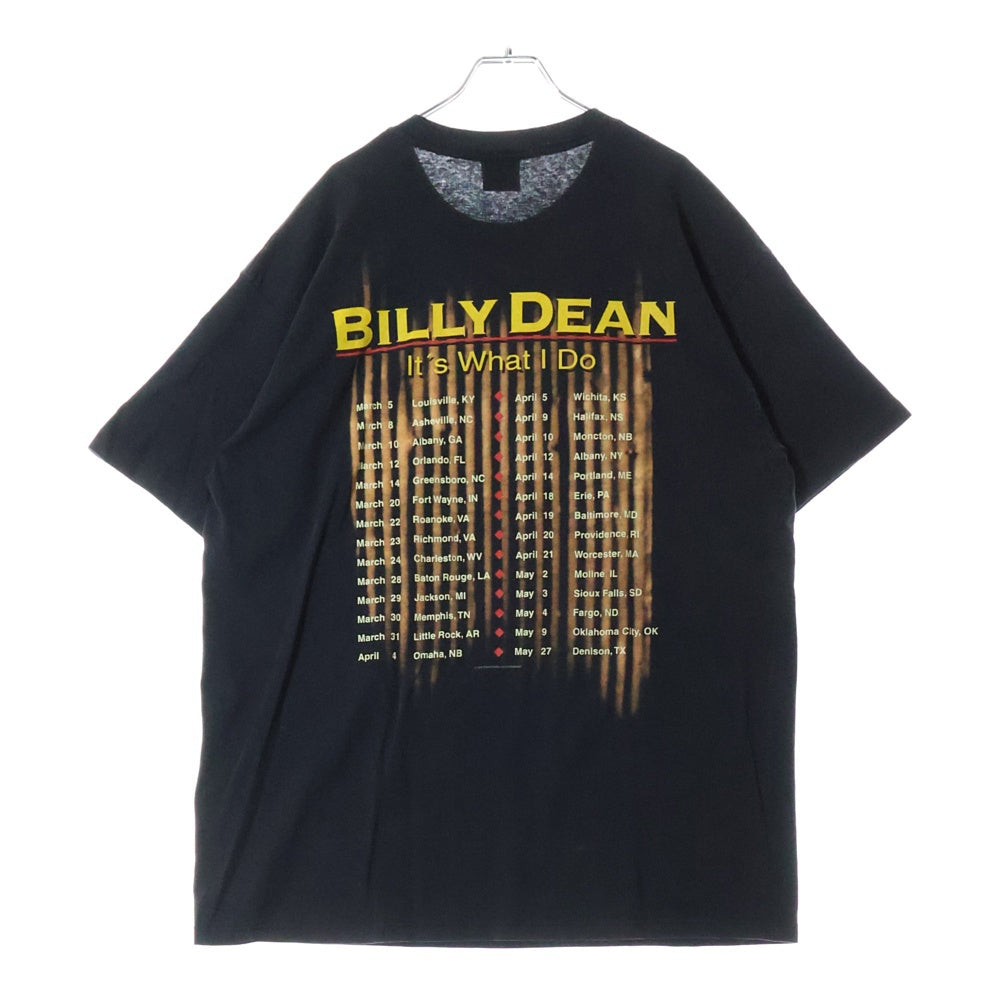 VINTAGE(ヴィンテージ) 90s BILLY DEAN ビリー・ディーン ツアー Tシャツ 半袖カットソー ブラック