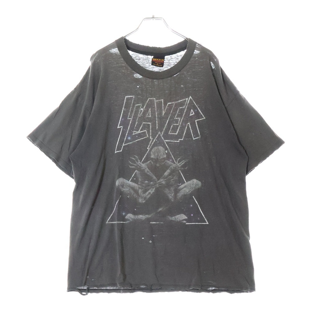 VINTAGE(ヴィンテージ) 90s SLAYER DIVINE INTERVENTION BROCKUM ディヴァイン インターベンション 半袖Tシャツ カットソー ブラック