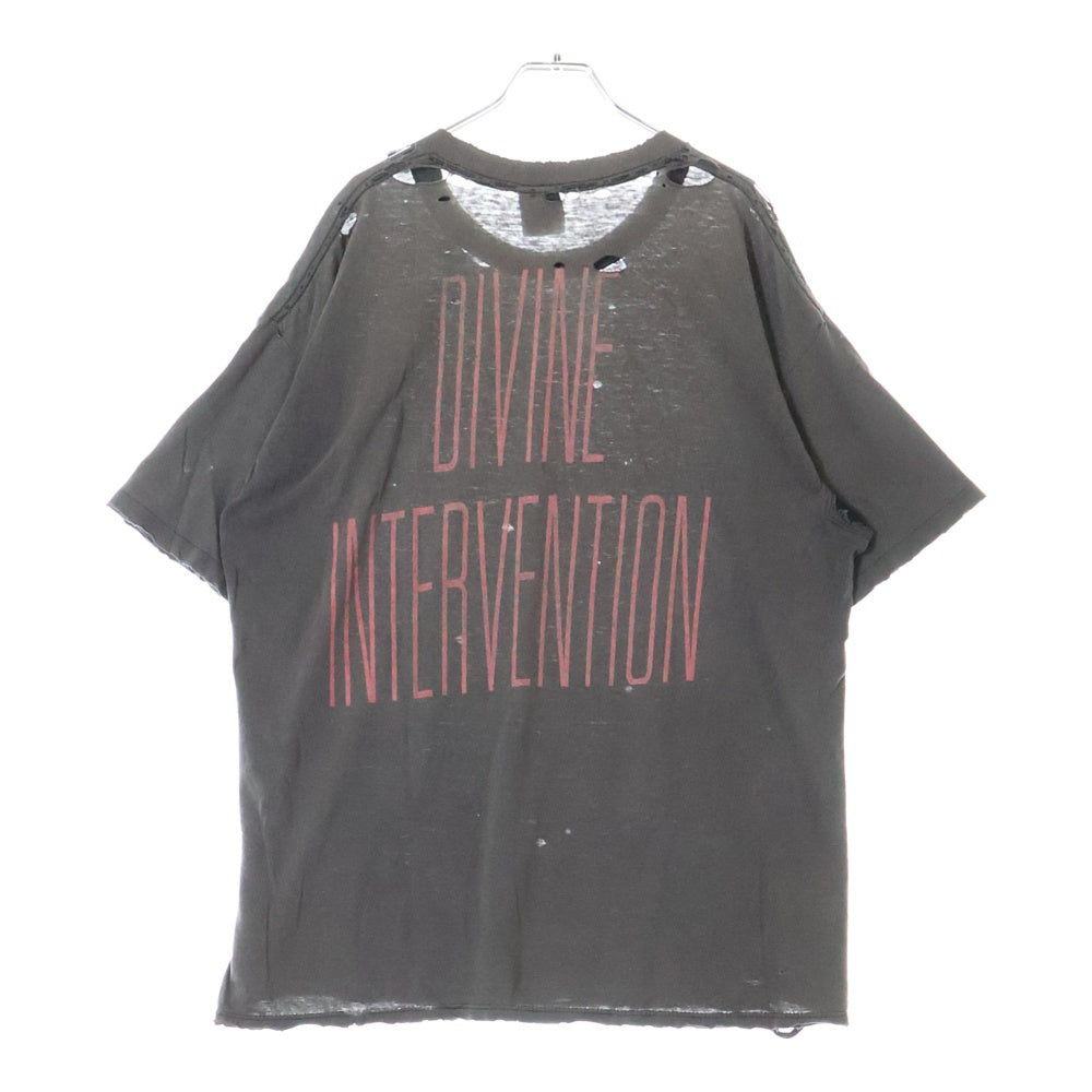 VINTAGE(ヴィンテージ) 90s SLAYER DIVINE INTERVENTION BROCKUM ディヴァイン インターベンション 半袖Tシャツ カットソー ブラック