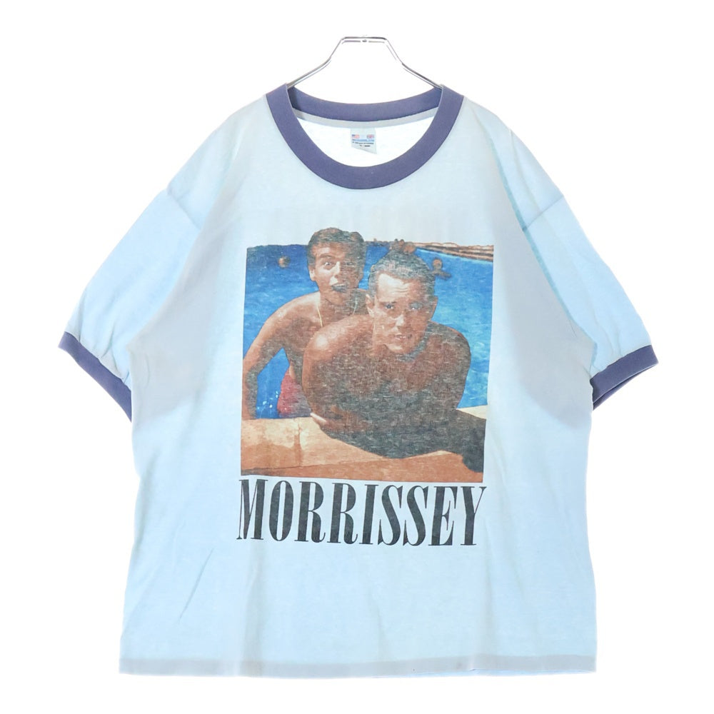 VINTAGE(ヴィンテージ) 90s Morrissey TEE モリッシー 両面プリント半袖Tシャツ カットソー ライトブルー