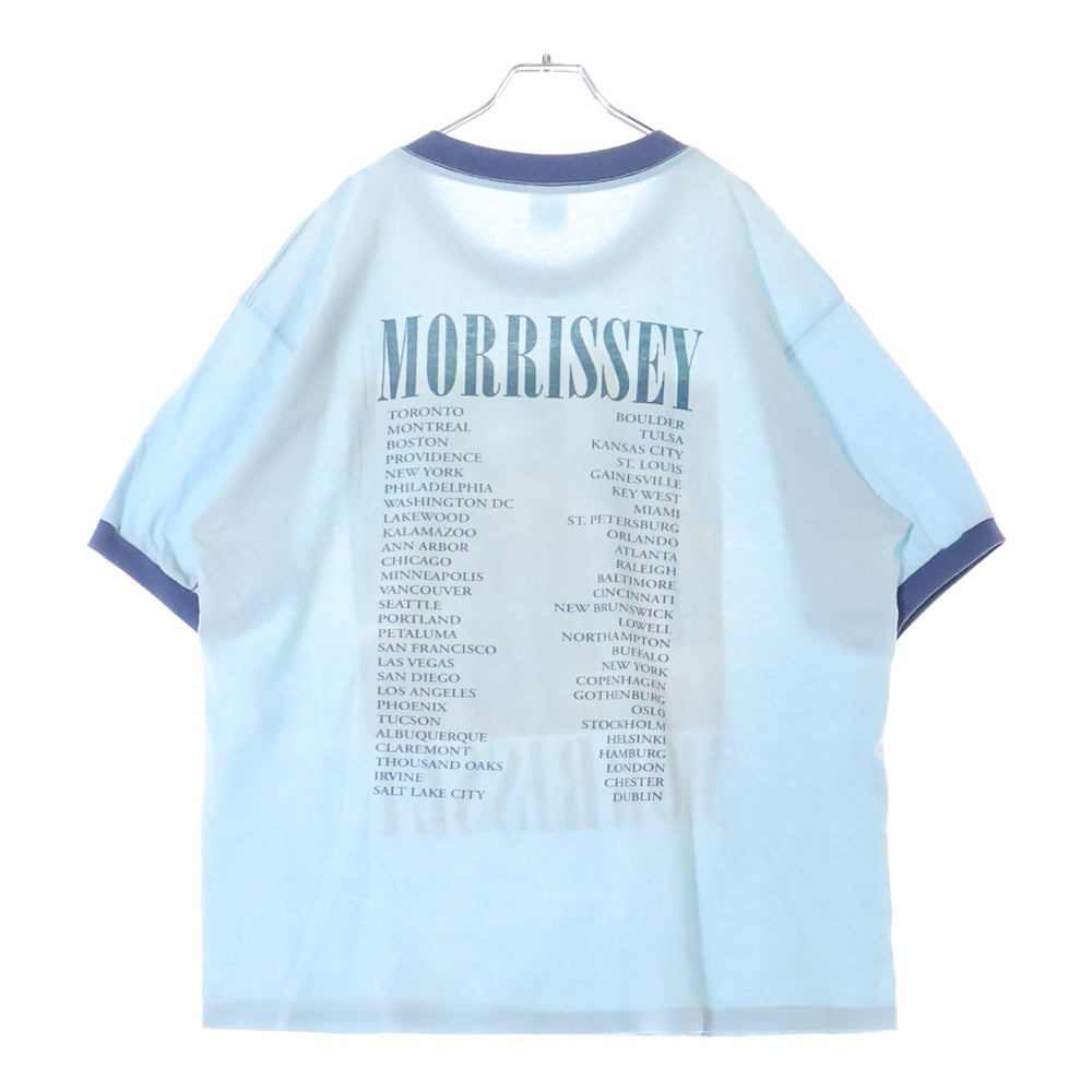 VINTAGE(ヴィンテージ) 90s Morrissey TEE モリッシー 両面プリント半袖Tシャツ カットソー ライトブルー