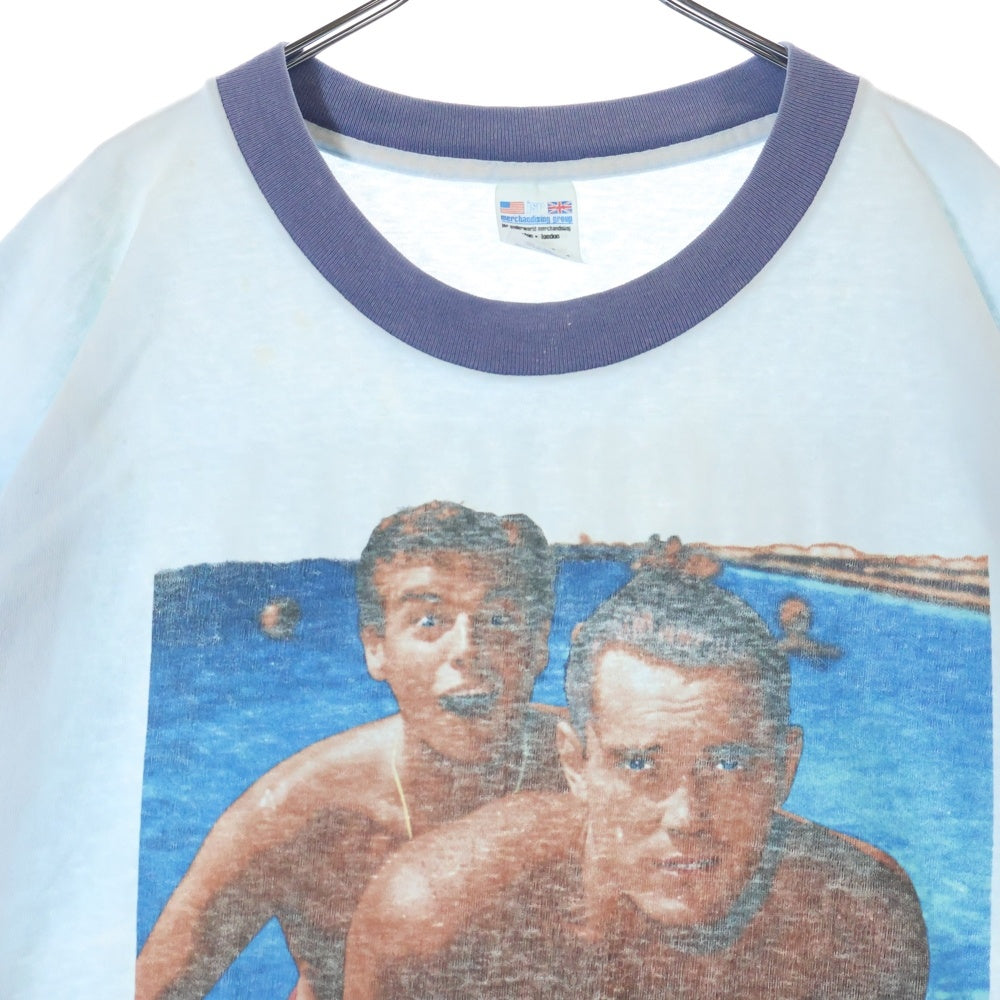 VINTAGE(ヴィンテージ) 90s Morrissey TEE モリッシー 両面プリント半袖Tシャツ カットソー ライトブルー