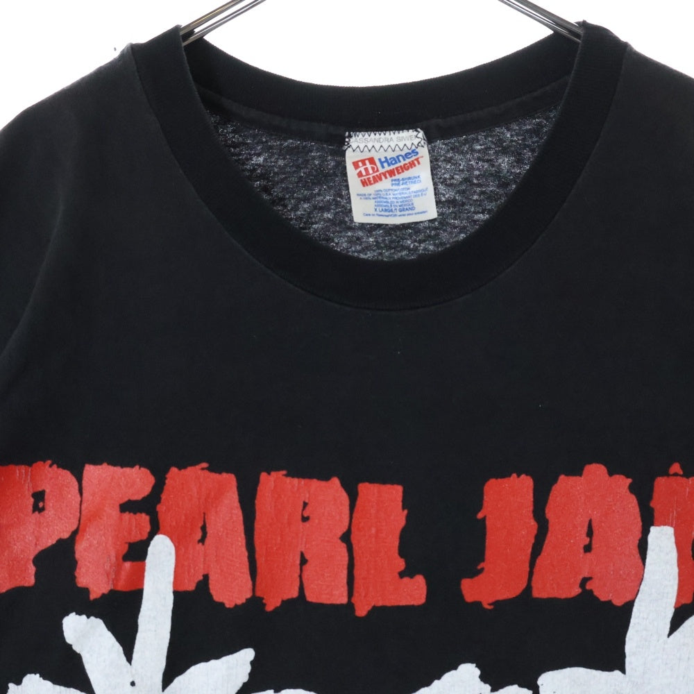 VINTAGE(ヴィンテージ) 90s PEARL JAM ALIVE BACKSTAGE PASS HANES TEE パールジャム 両面プリント半袖Tシャツ カットソー ブラック