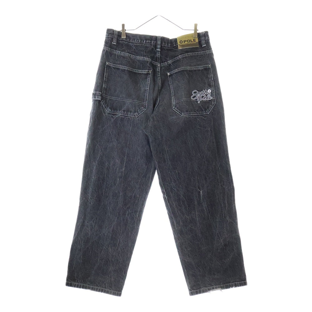 VINTAGE(ヴィンテージ) 90-00s SOUTH POLE BAGGY DENIM サウスポール バギーデニム バッグポケット刺繍 ジーンズ パンツ ブラック