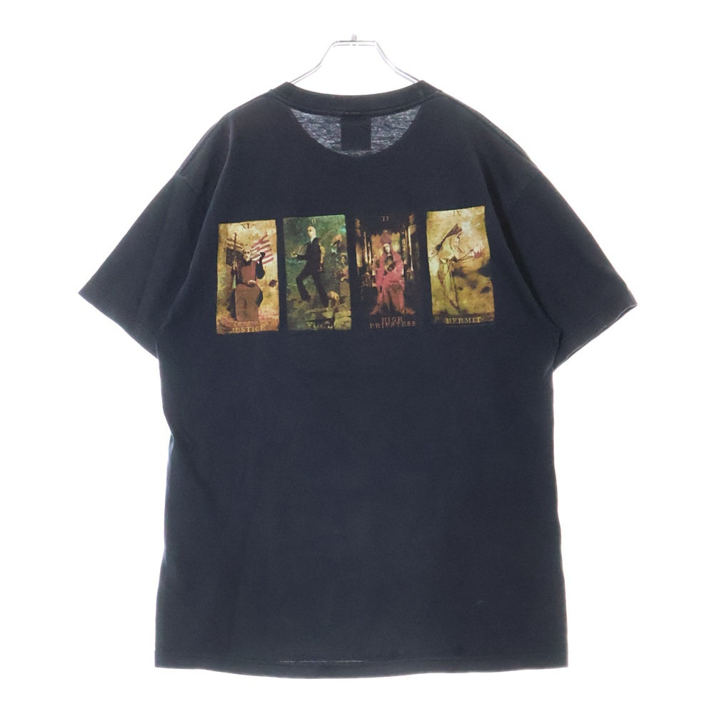 VINTAGE(ヴィンテージ) 00s MARILYN MANSON HIEROPHANT TAROT CARD TEE マリリンマンソン 両面プリント半袖Tシャツ カットソー ブラック