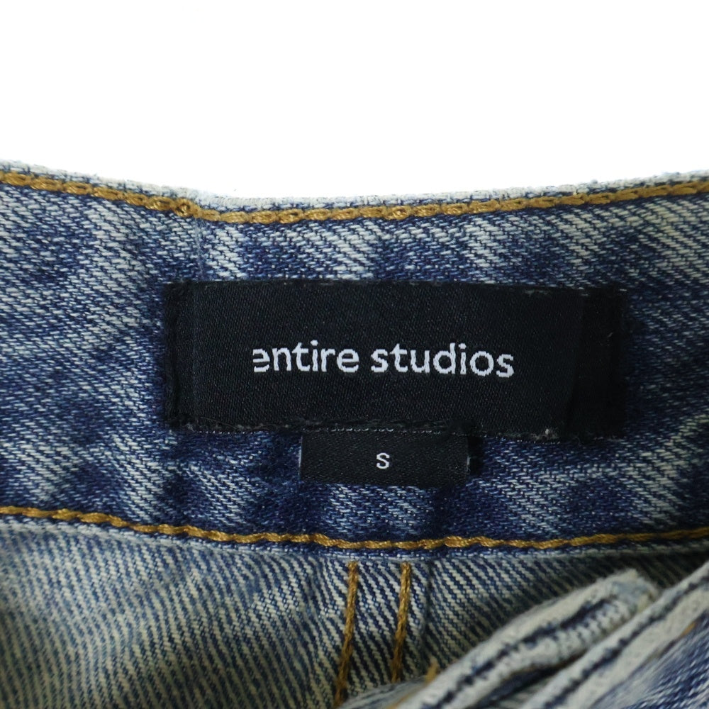 entire studios(エンタイア スタジオ) GEM JEANS ES2431SW PO091 ジェムジーンズ ジップ デニムパンツ インディゴ