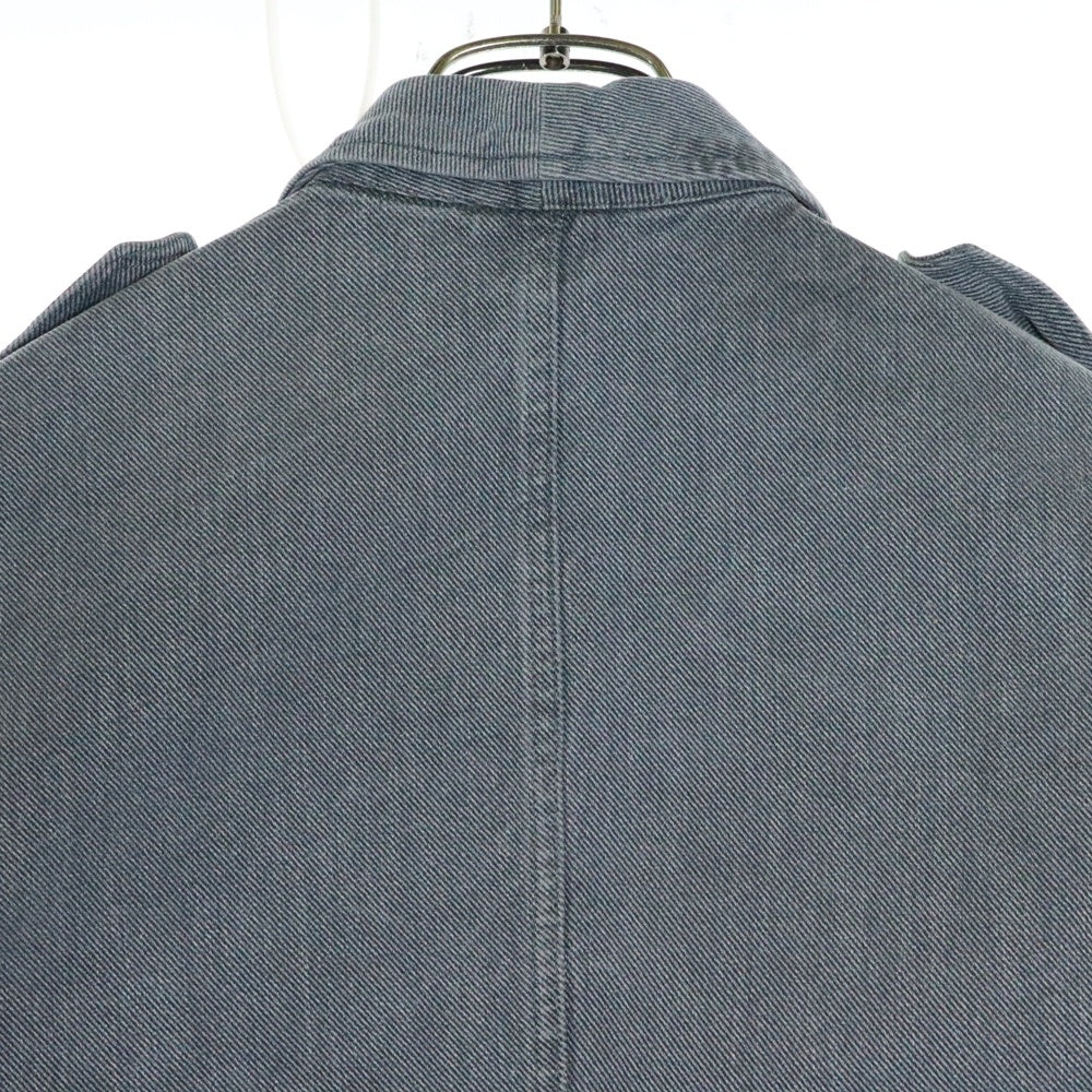 VINTAGE(ヴィンテージ) 40-50s SWISS ARMY DENIM WORK JACKET MILITARY スイス軍 ミリタリー デニムジャケット 前期型 メタルボタン グレー