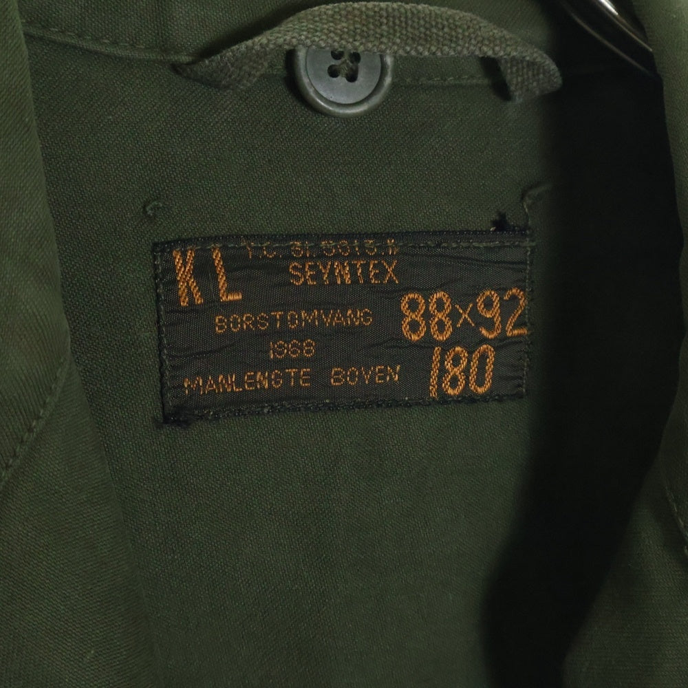 VINTAGE(ヴィンテージ) 80s DUTCH ARMY FATIGUE SHIRT JACKET MILITARY オランダ軍 ミリタリー ファティーグ シャツ ジャケット カーキ
