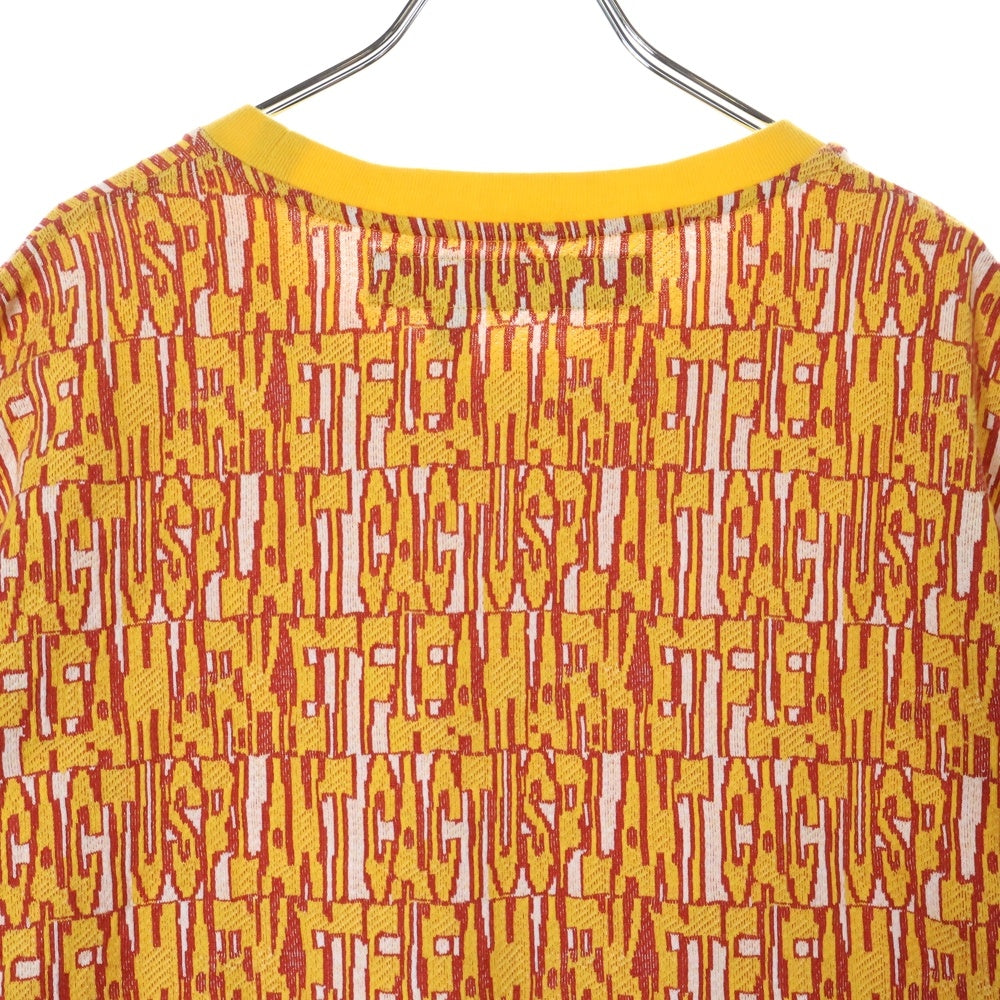 CACTUS PLANT FLEAMARKET CPFM(カクタス プラント フリーマーケット シーピーエフエム) SS21 ANXIETY HACQARD LONGSLEEVE TEE アングザイアティ ジャガード ロングスリーブ 長袖カットソー オレンジ