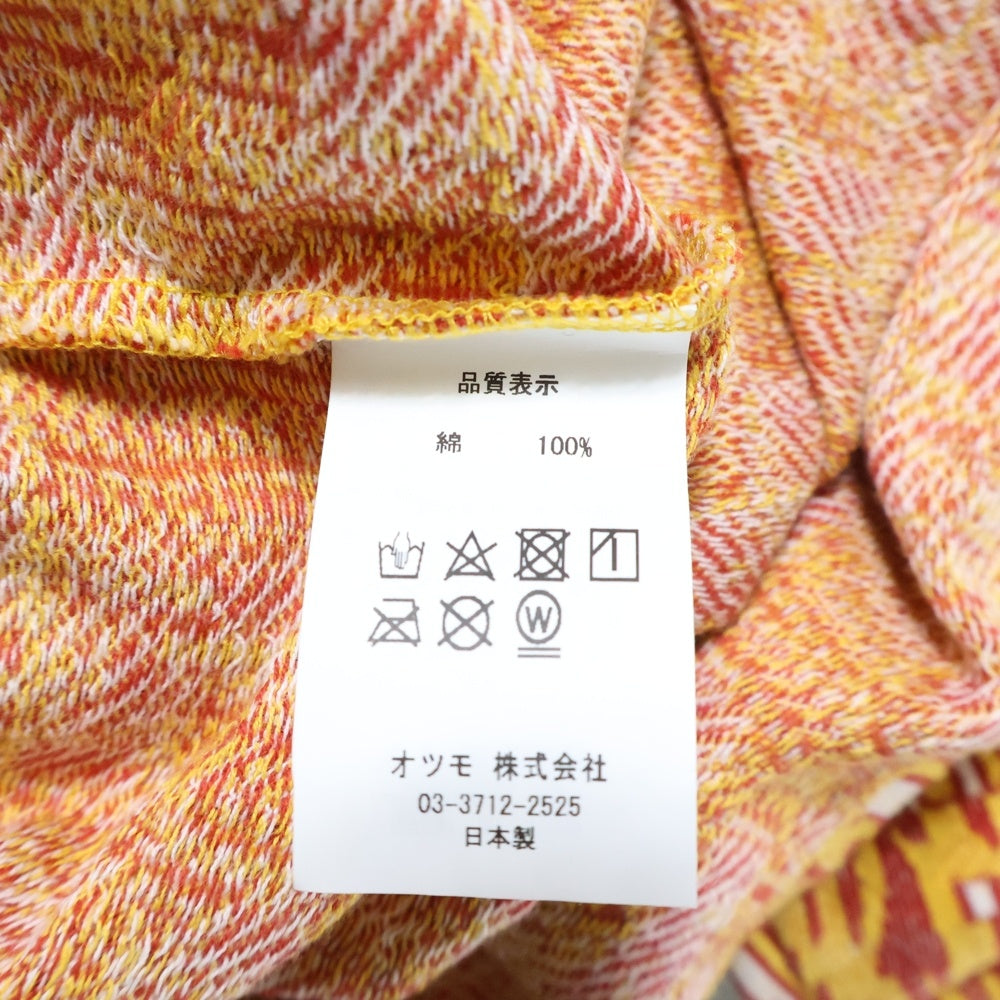 CACTUS PLANT FLEAMARKET CPFM(カクタス プラント フリーマーケット シーピーエフエム) SS21 ANXIETY HACQARD LONGSLEEVE TEE アングザイアティ ジャガード ロングスリーブ 長袖カットソー オレンジ