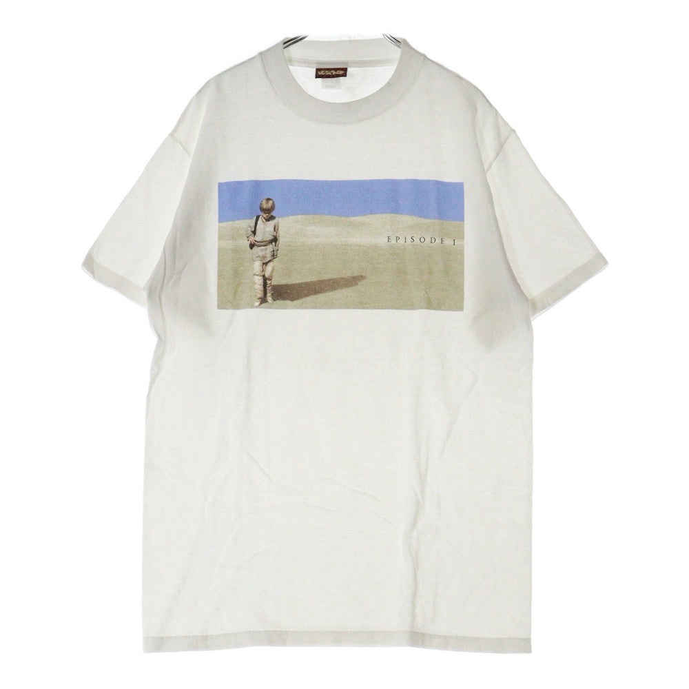 VINTAGE(ヴィンテージ) 90s STAR WARS EPISODE 1 Anakin Skywalker Darth Vader MOVIE TEE スターウォーズ アナキンスカイウォーカー エピソード1 Tシャツ 半袖カットソー ホワイト
