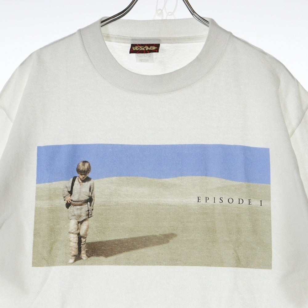 VINTAGE(ヴィンテージ) 90s STAR WARS EPISODE 1 Anakin Skywalker Darth Vader MOVIE TEE スターウォーズ アナキンスカイウォーカー エピソード1 Tシャツ 半袖カットソー ホワイト