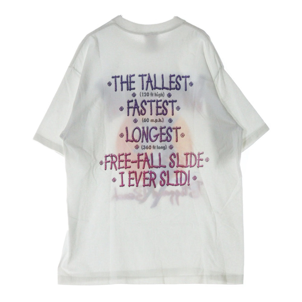 VINTAGE(ヴィンテージ) 90s DISNEY BLIZZARD BEACH SUMMIT PLUMMET ディズニー ブ ビーチ 両面プリント Tシャツ 半袖カットソー ホワイト