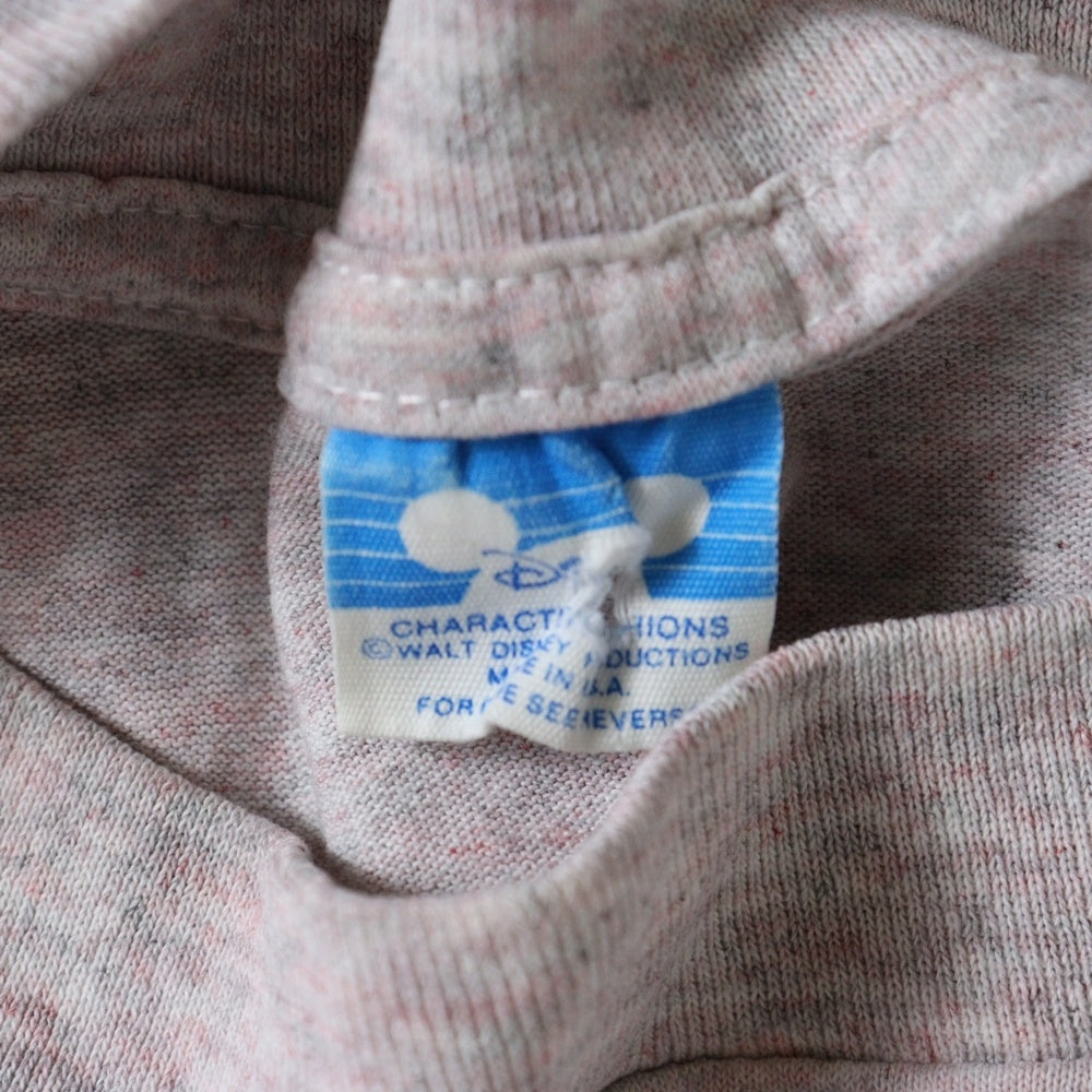 VINTAGE(ヴィンテージ) 80s DISNEY Mickey Mouse ディズニー ミッキー 黄色足 フロント プリント Tシャツ 半袖カットソー マルチカラー