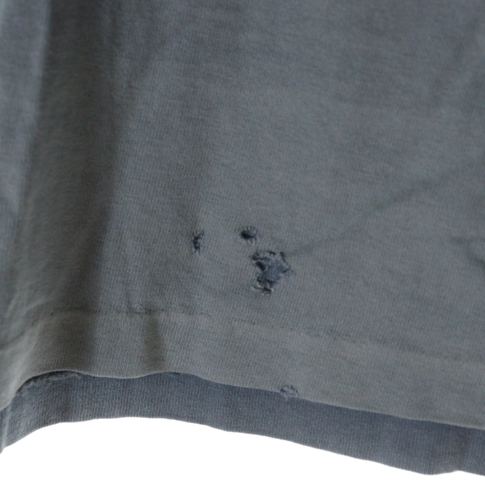 STUSSY(ステューシー) 90s OLD STUSSY STOCK LOGO MAN オールドステューシー ストックロゴマン 両面プリント Tシャツ 半袖カットソー グレー