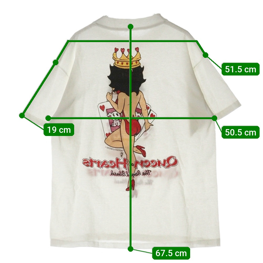 VINTAGE(ヴィンテージ) 90s BETTY queen Tシャツ 半袖カットソー ホワイト