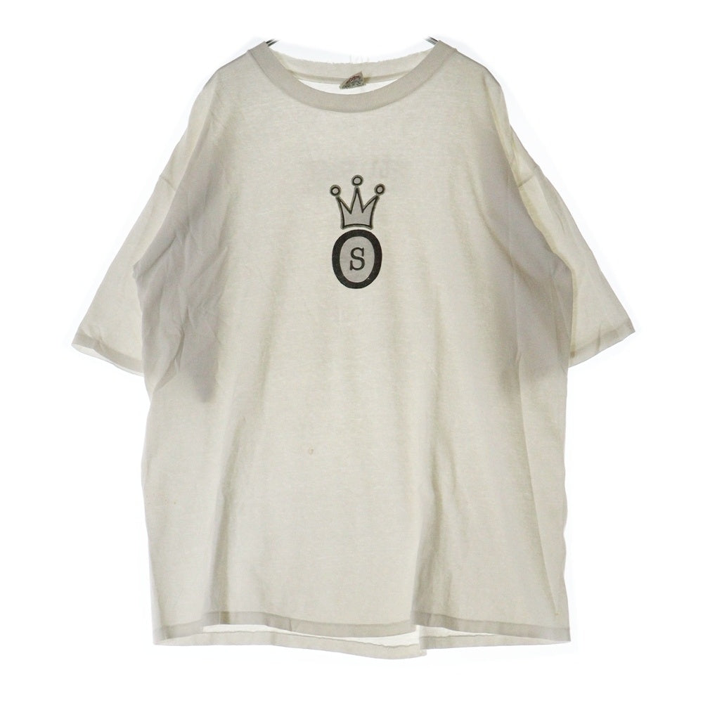 STUSSY(ステューシー) 90s OLD STUSSY CLOWNLOGO オールドステューシー クラウンロゴ 両面プリント Tシャツ 半袖カットソー ホワイト