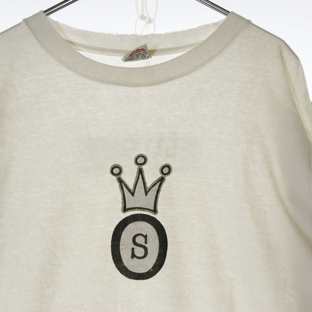 STUSSY(ステューシー) 90s OLD STUSSY CLOWNLOGO オールドステューシー クラウンロゴ 両面プリント Tシャツ 半袖カットソー ホワイト