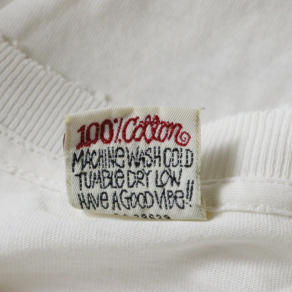 STUSSY(ステューシー) 90s OLD STUSSY CLOWNLOGO オールドステューシー クラウンロゴ 両面プリント Tシャツ 半袖カットソー ホワイト