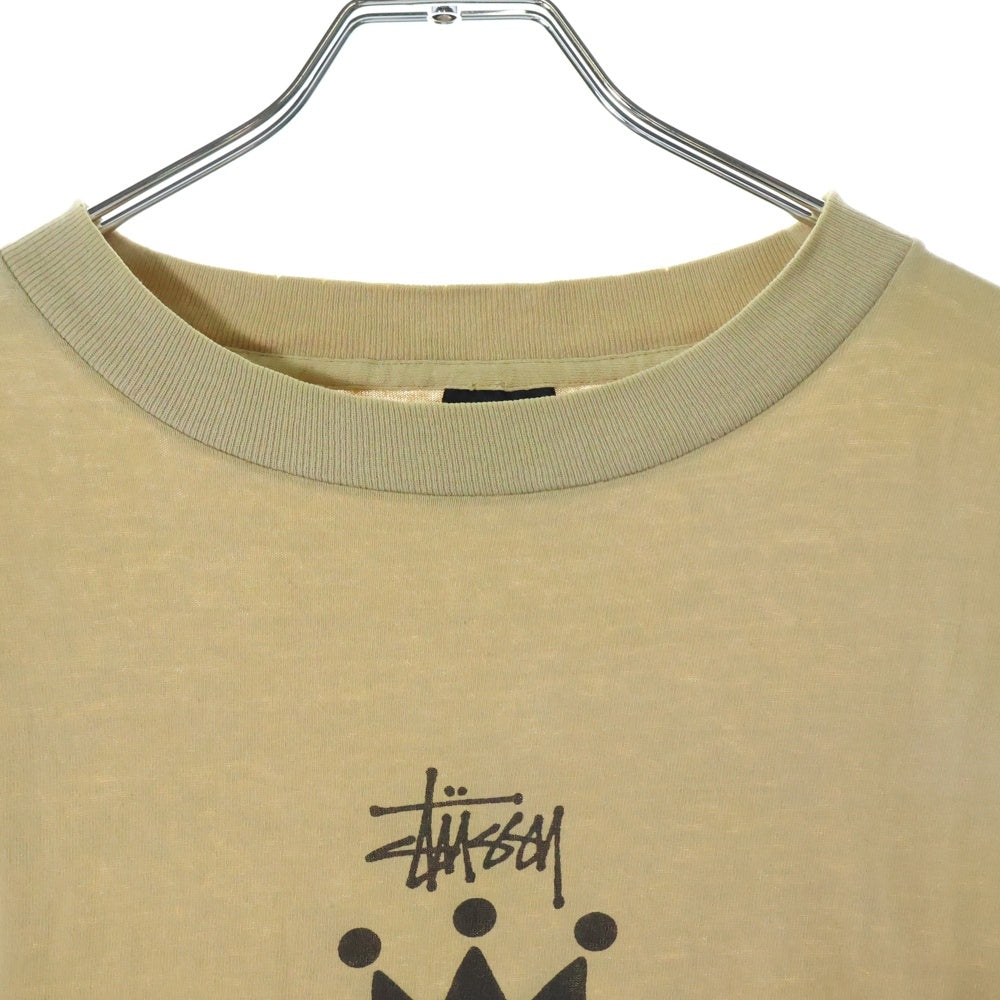 STUSSY(ステューシー) 90s OLD STUSSY CLOWNLOGO オールドステューシー クラウンロゴ 両面プリント Tシャツ 半袖カットソー イエロー