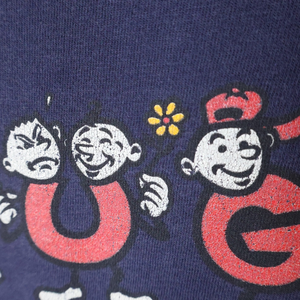 VINTAGE(ヴィンテージ) 90s GOUGE グウジ 両面プリント Tシャツ 半袖カットソー ネイビー