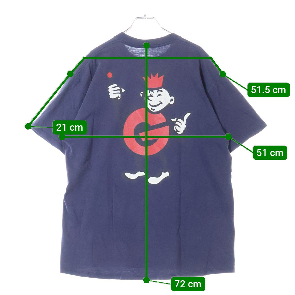 VINTAGE(ヴィンテージ) 90s GOUGE グウジ 両面プリント Tシャツ 半袖カットソー ネイビー