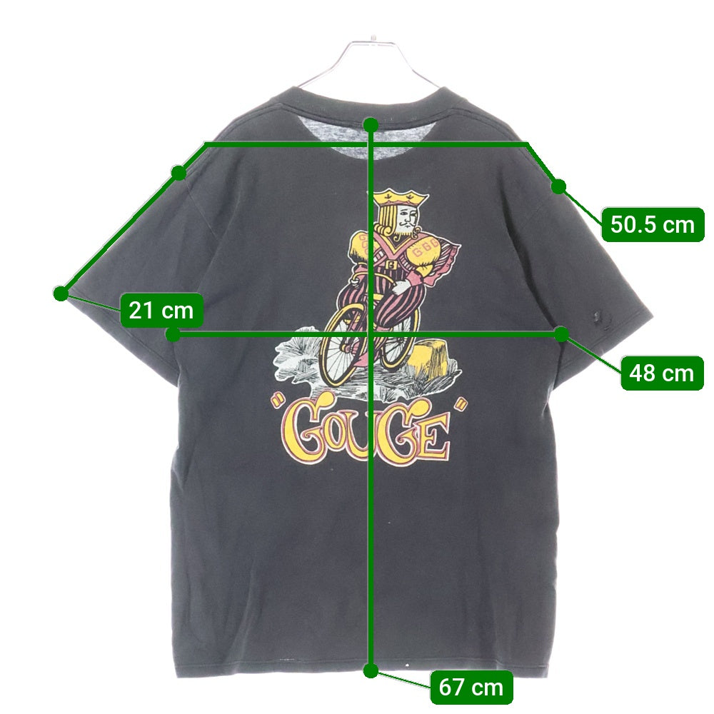 VINTAGE(ヴィンテージ) 90s GOUGE KING Tシャツ 半袖カットソー ブラック