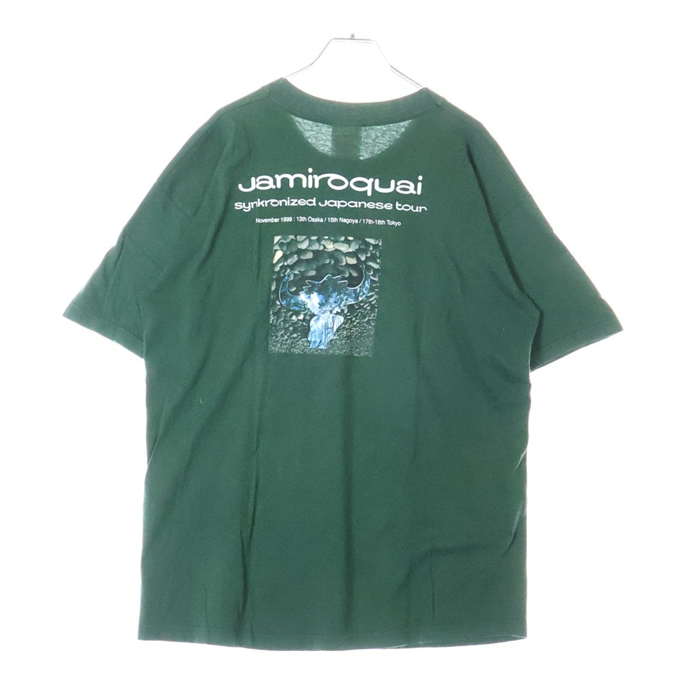 VINTAGE(ヴィンテージ) 90s Jamiroquai synkronized JAPAN tour 1999 ジャミロクワイ シンクロナイズド Tシャツ グリーン