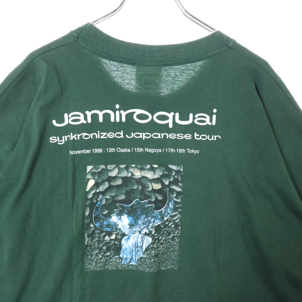 VINTAGE(ヴィンテージ) 90s Jamiroquai synkronized JAPAN tour 1999 ジャミロクワイ シンクロナイズド Tシャツ グリーン