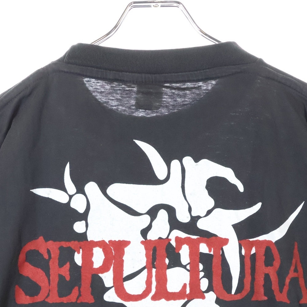 VINTAGE(ヴィンテージ) 90s SEPULTURA THIRD WORLD POSSE TOUR 1992 セパルトゥラ ツアー 半袖Tシャツ カットソー ブラック