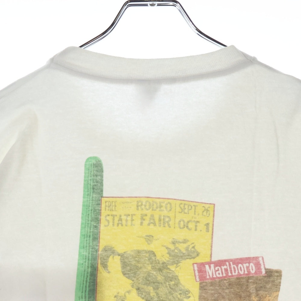 VINTAGE(ヴィンテージ) 90s MARLBORO COWBOY バックプリント ポケット 半袖Tシャツ カットソー ホワイト