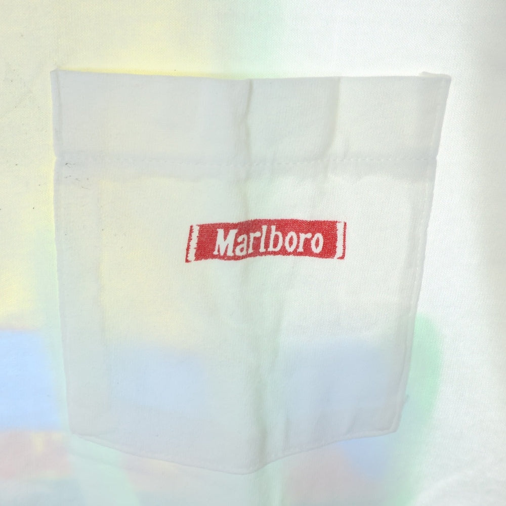 VINTAGE(ヴィンテージ) 90s MARLBORO COWBOY バックプリント ポケット 半袖Tシャツ カットソー ホワイト