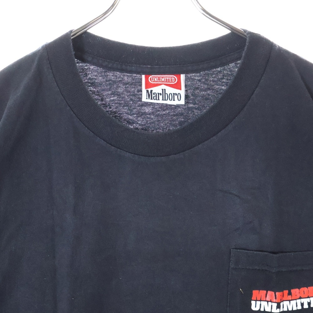 VINTAGE(ヴィンテージ) 90s MARLBORO UNLIMITED LIZARD マルボロ アンリミテッド 半袖Tシャツ カットソー ブラック