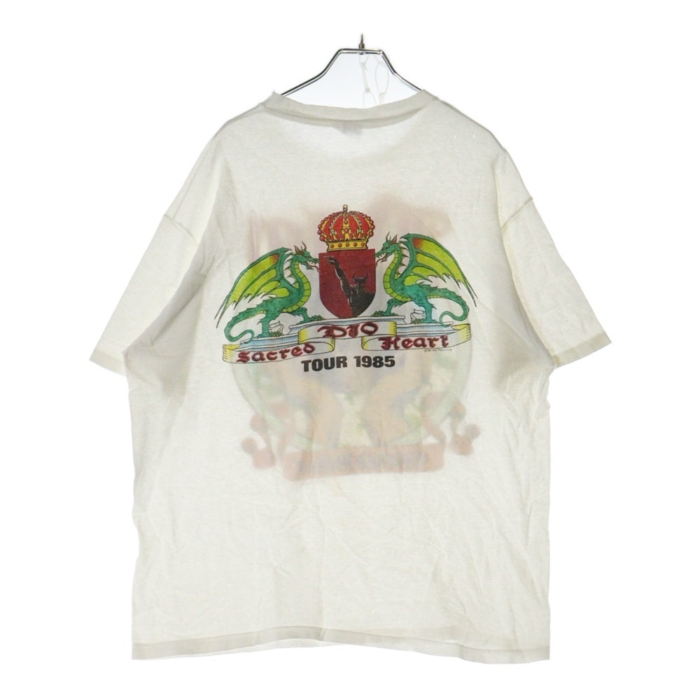 VINTAGE(ヴィンテージ) 80s DIO SACRED HEART TOUR 1985 ディオ 半袖Tシャツ カットソー ホワイト