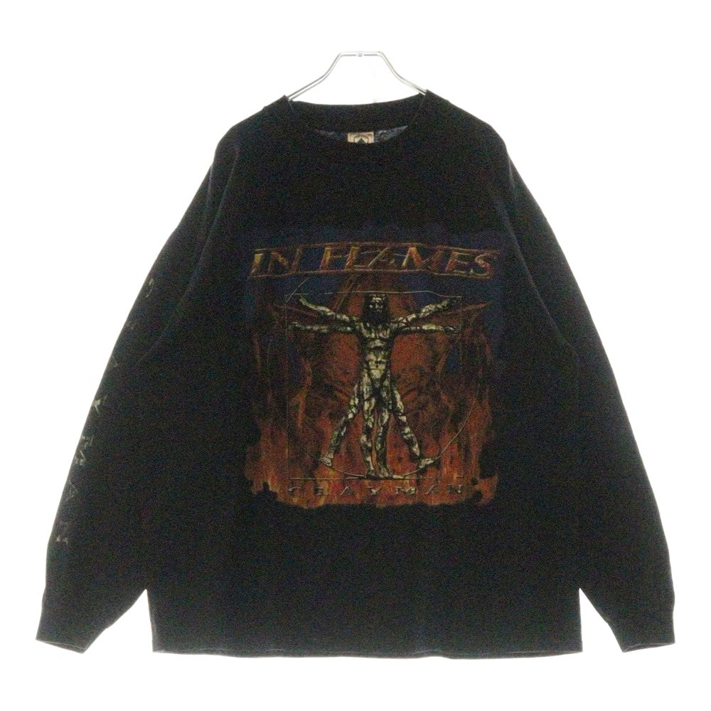 VINTAGE(ヴィンテージ) 00s IN FLAMES CLAY MAN L/S インフレイムス 長袖Tシャツ カットソーブラック