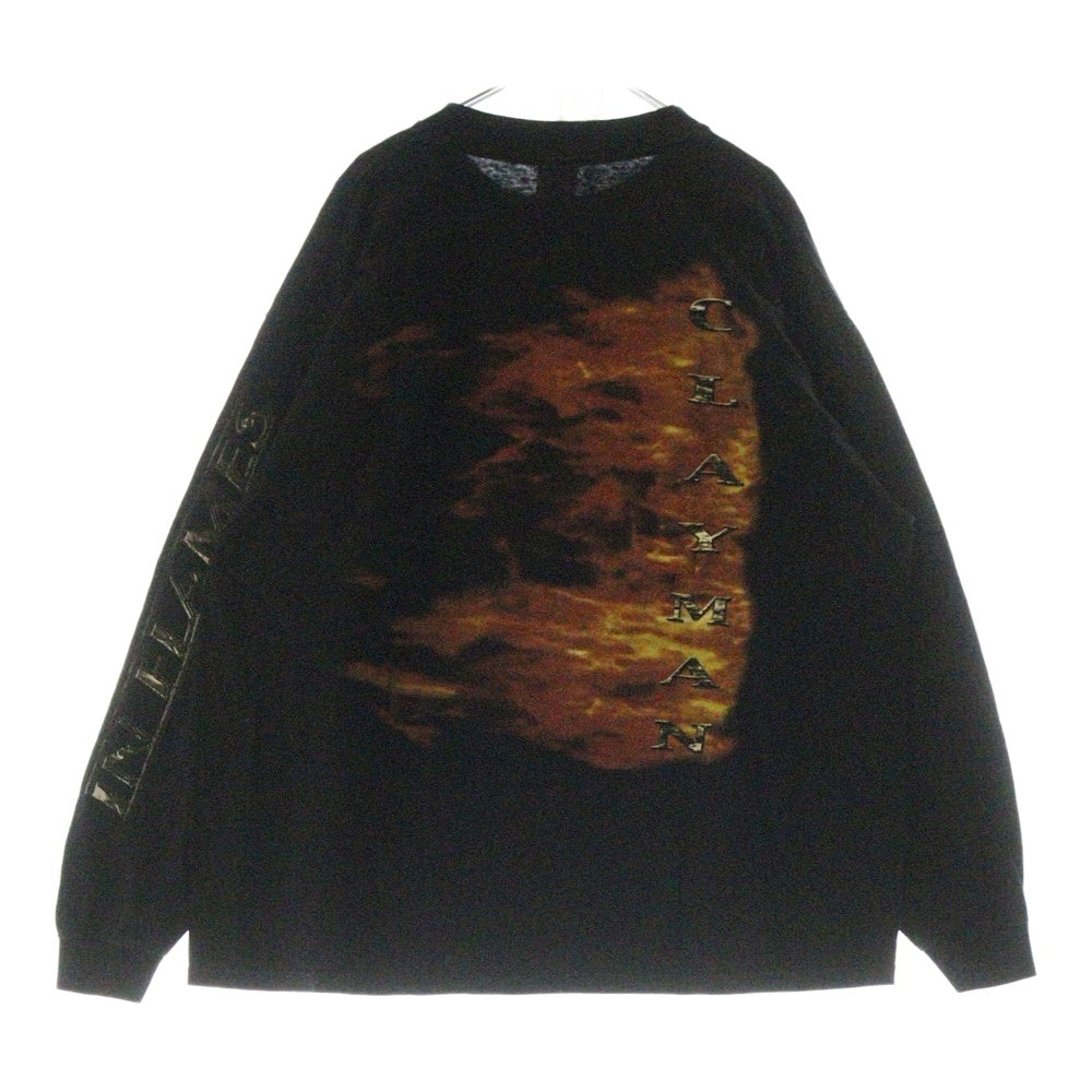 VINTAGE(ヴィンテージ) 00s IN FLAMES CLAY MAN L/S インフレイムス 長袖Tシャツ カットソーブラック